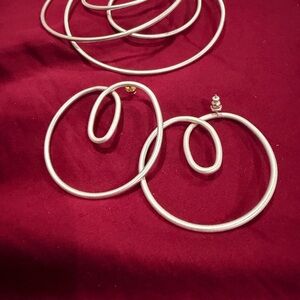 Chic Spiral Silver Earrings